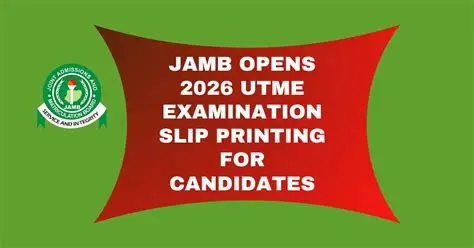 Jamb Mop-Up Slip Printing 2026: Complete Guide For Candidates Jamb mop-up slip printing 2026