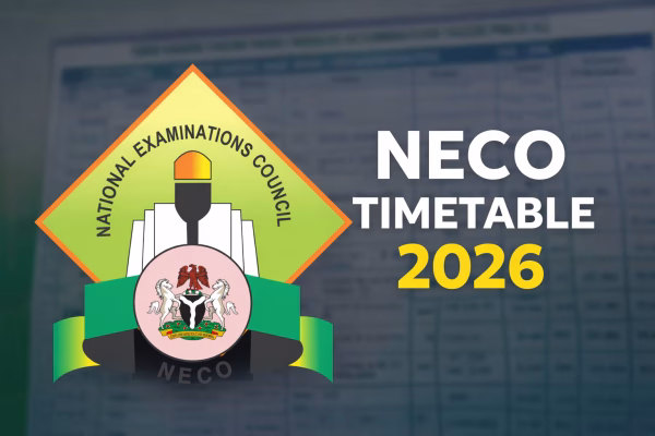 Neco timetable 2026