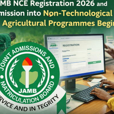 JAMB NCE Registration 2026